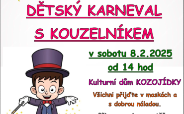 Dětský karneval s kouzelníkem 