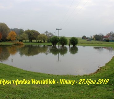Výlov rybníku Návěsník a Navrátilek Vinary 26-27.10.2019