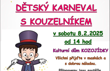 Dětský karneval s kouzelníkem 